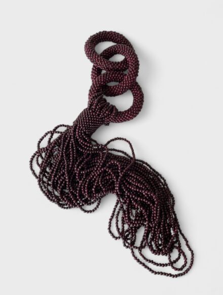 Colar de mesa com sementes de açaí [RP}