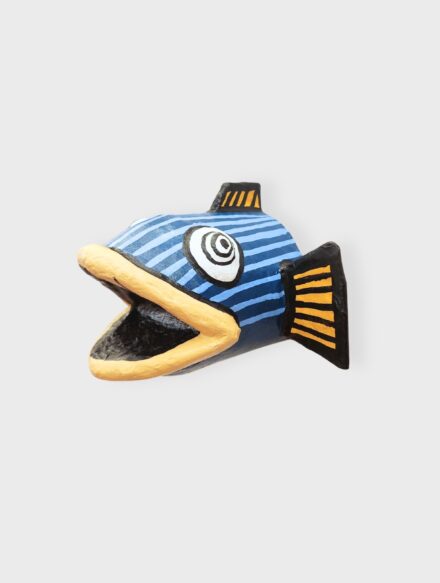 Escultura de parede cabeça de peixe (G) [AMZ]