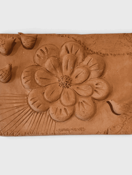 Quadro Flor com pássaros {VN}