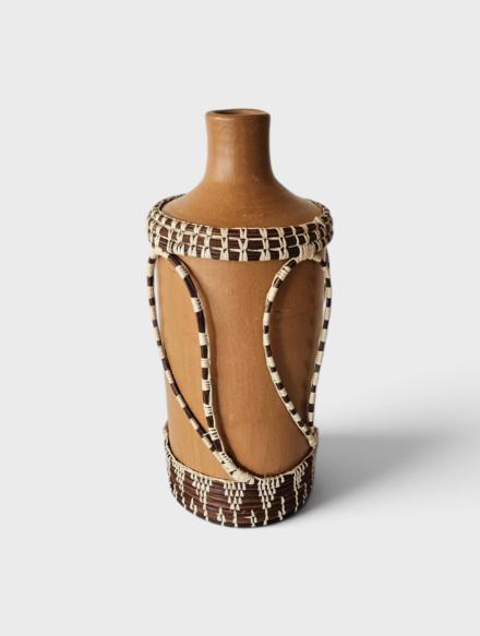 Garrafa Ceramica com Piaçava {CCS}