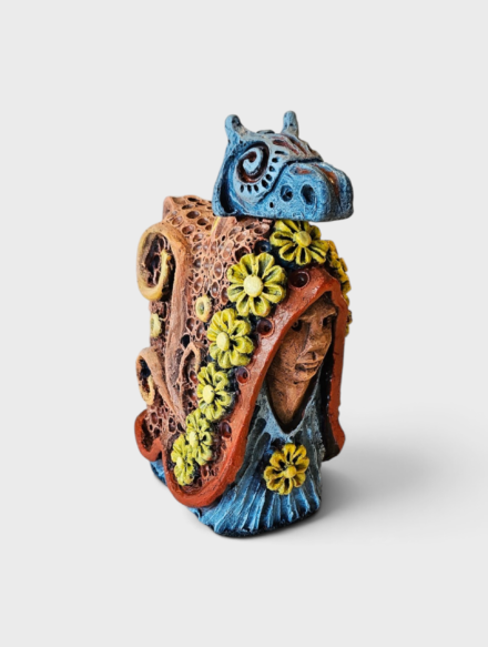 Escultura Boi Ceramica G {GCS}