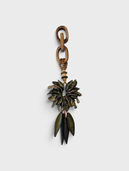 Colar Decorativo Jacaranda Verde Com Patina {DT}
