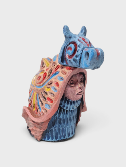 Escultura Boi Ceramica P {GCS}